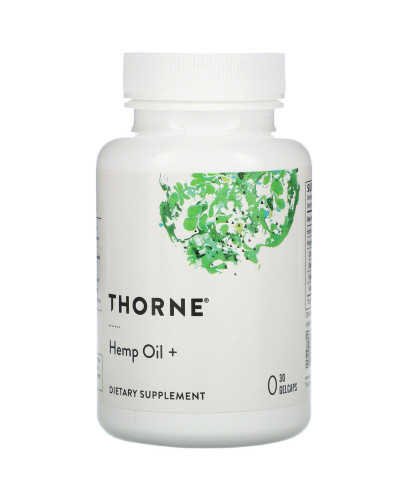 УЦІНКА Конопляна Олія, Thorne, 30 Гелевих капсул (короткий термін придатності)