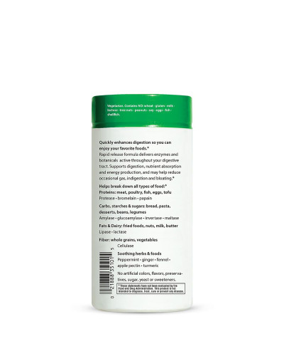 Удосконалена система ферментів Advanced Enzyme System, Rapid Release Formula, Rainbow Light, 180 вегетаріанських капсул