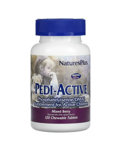 Добавка для Активных Детей (Фосфатидилсерин и DMAE), Natures Plus, 120 Жевательных Таблеток