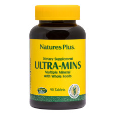 Хелатный Комплекс Мультиминералов, Ultra-Mins, Natures Plus, 90 таблеток
