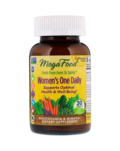 Мультивітаміни для жінок, Women's One Daily, California Blend, MegaFood, 30 таблеток