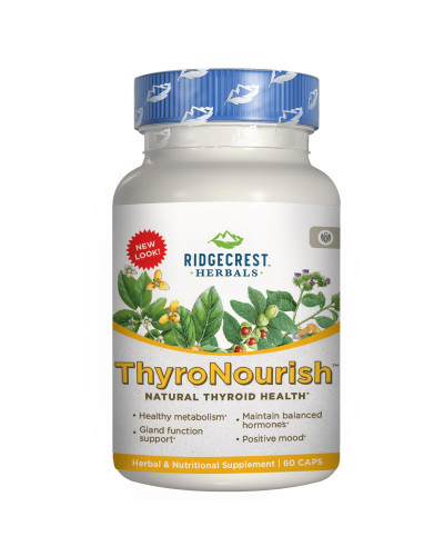 Комплекс для Поддержки Щитовидной Железы, Thyroid Thrive, RidgeCrest Herbals, 60 вегетарианских капсул