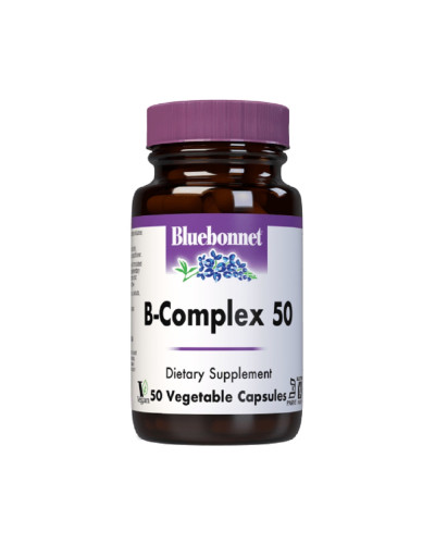 В-Комплекс 50, Bluebonnet Nutrition, 50 вегетаріанських капсул