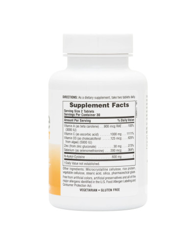Витамины Для Повышения Иммунитета IMMUNE BOOST, Natures Plus, 60 Таблеток