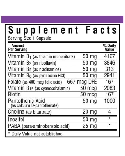 В-Комплекс 50, Bluebonnet Nutrition, 100 вегетаріанських капсул