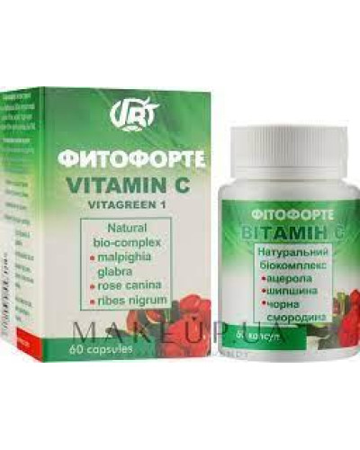 Фітофорте Вітамін C 60 капсул.