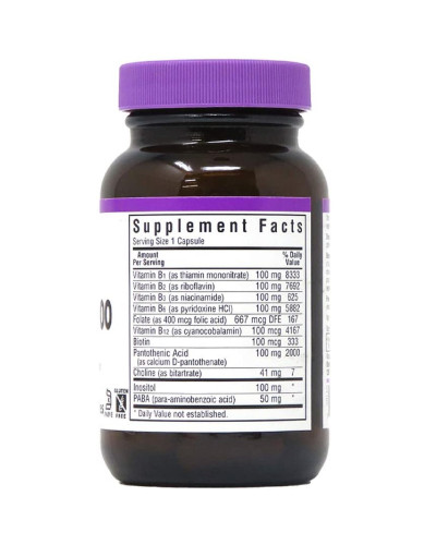 B-Комплекс 100, B-Complex, Bluebonnet Nutrition, 50 вегетаріанських капсул B-Комплекс 100, B-Complex, Bluebonnet Nutrition, 50 вегетаріанських капсул