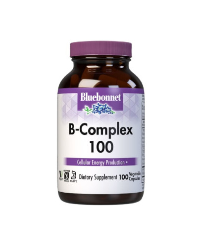 В-Комплекс 100, Bluebonnet Nutrition, 100 вегетаріанських капсул