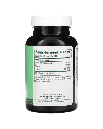 Ферменти Папайї, Chewable Papaya Enzyme Supplement, Natures Plus, 360 жувальних таблеток