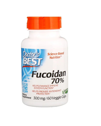 Фукоїдан 70%, Doctor's Best, 60 вегетаріанських капсул