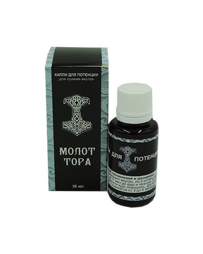 Молот Тора - Краплі для підвищення потенції