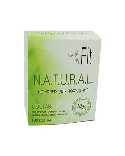 Natural Fit Комплекс для схуднення / блокатор калорій (Нейчерал Фіт) - коробка