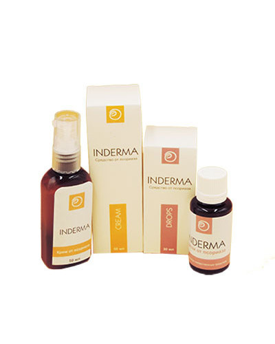 Inderma - Комплекс від псоріазу - крем+краплі (Індерма)