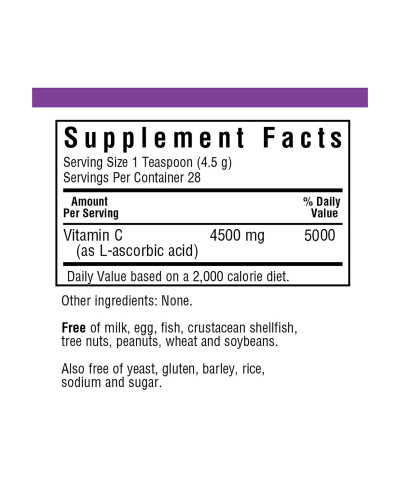 Вітамін С в Кристалічної Формі, Vitamin C Crystals, Bluebonnet Nutrition, 125 г