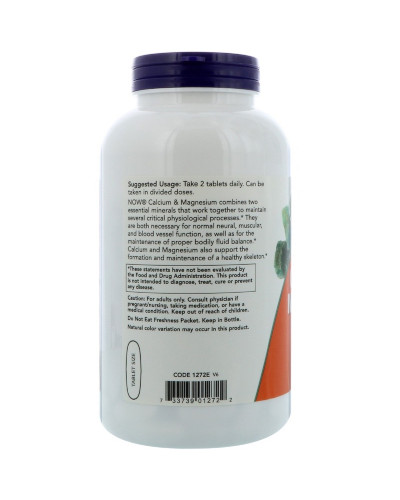 Кальцій та Магній, Calcium & Magnesium, Now Foods, 250 Таблеток Кальцій та Магній, Calcium & Magnesium, Now Foods, 250 Таблеток