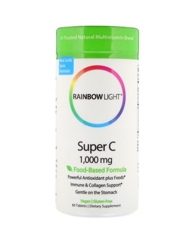 Вітамін С, Super C, Rainbow Light, 60 таблеток