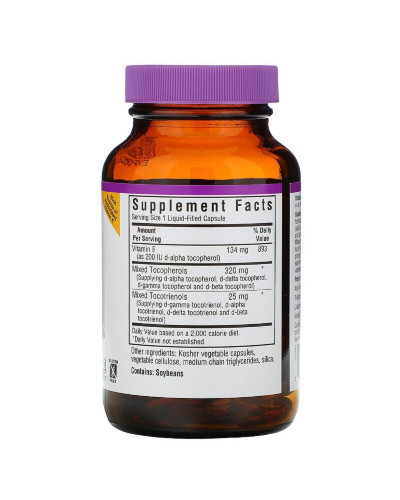 Комплекс Вітаміну E, Vitamin E Complex, Bluebonnet Nutrition, 60 капсул