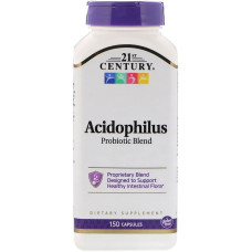 Смесь Пробиотиков Acidophilus, 21st Century, 150 капсул