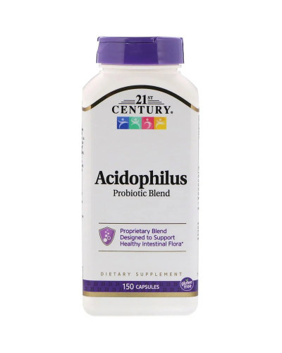 Суміш пробіотиків Acidophilus, 21st Century, 150 капсул