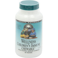Детские Жевательные Витамины для Иммунной Системы, Wellness, Source Naturals, 60 пластинок