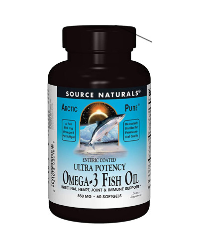 Омега 3 из Рыбьего Жира, Арктический, Source Naturals, Omega-3 Fish Oil, 850 мг, 60 капсул