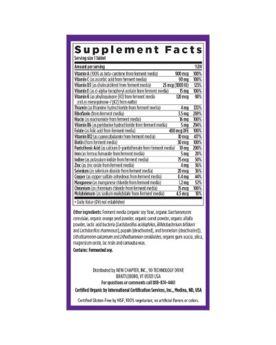 Ежедневные Мультивитамины, Only One, One Daily Multivitamin, New Chapter, 72 таблетки