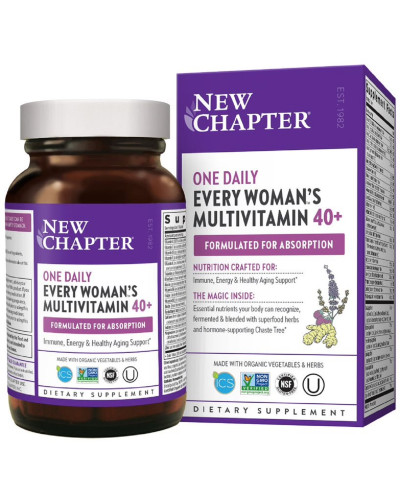 Ежедневные Мультивитамины для Женщин 40+, Every Woman's, New Chapter, 48 таблеток Ежедневные Мультивитамины для Женщин 40+, Every Woman's, New Chapter, 48 таблеток