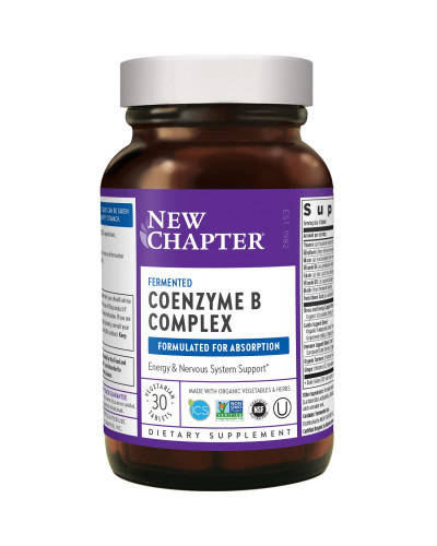 Коензим В-Комплексу, Coenzyme B Complex, New Chapter, 30 таблеток