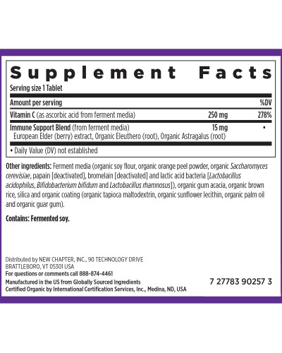 Ферментований Вітамін С, New Chapter Fermented Vitamin C, 60 таблеток