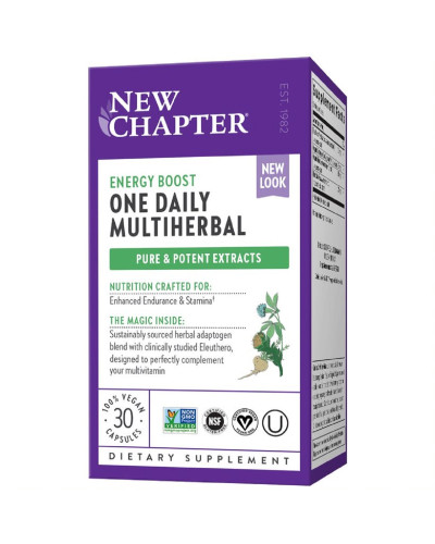 Трави для Підвищення Енергії, MultiHerbal Energy, New Chapter, 30 капсул