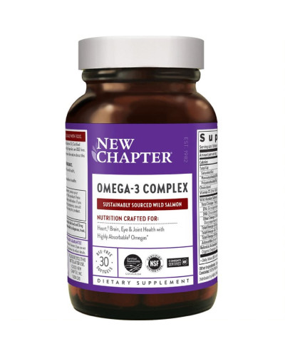Омега 3 Комплекс, Omega 3 Complex, New Chapter, 30 желатинових капсул