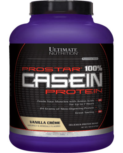 Сывороточный Казеин Протеин, Вкус Ванильного Крема, Prostar, Ultimate Nutrition, 2 фунта (907гр)