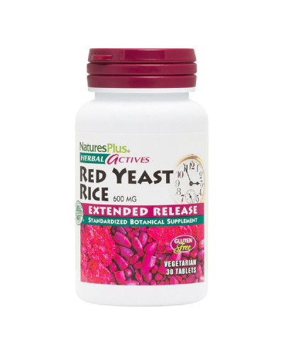 Красный Дрожжевой Рис 600мг, Herbal Actives, Natures Plus, 30 таблеток