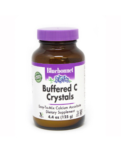 Буферізованние Вітамін С в кристалах, Buffered C Crystals, Bluebonnet Nutrition, 4.4 унції