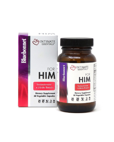 Комплекс Для Него, Intimate Essentials For Him, Testosterone, Libido Boost, Bluebonnet Nutrition, 30 капсул