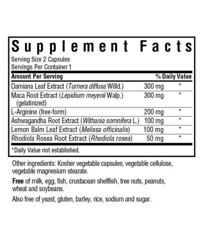 Трав'яний комплекс для підвищення жіночого лібідо, Intimate essentials for her, Bluebonnet Nutrition, 2 рослинні капсули