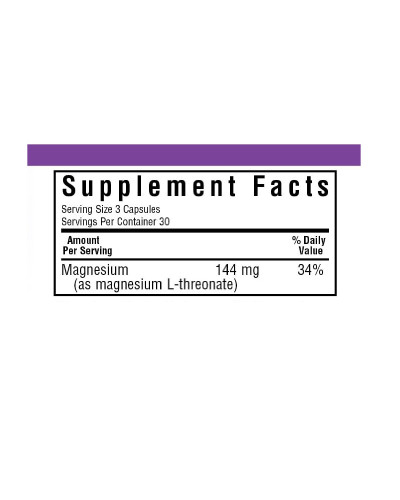 L-Треонат Магния, Magnesium L-Threonate, Bluebonnet Nutrition, 90 вегетарианских капсул