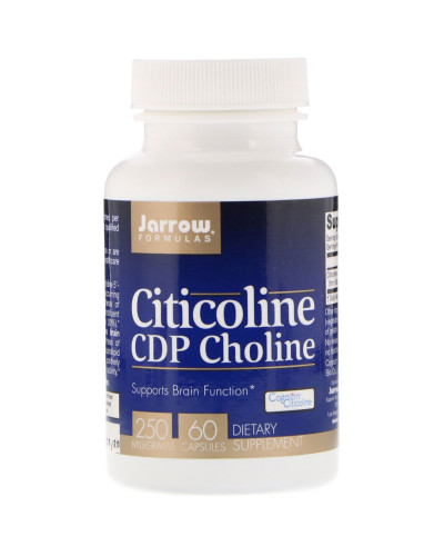 Цитиколин, 250 мг, CDP Choline, Jarrow Formulas, 60 капсул