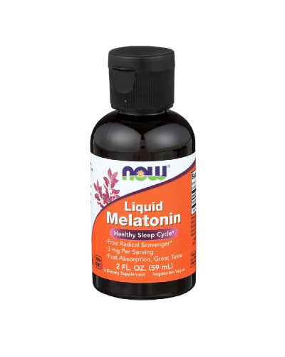 Мелатонін рідкий, Liquid Melatonin, Now Foods, 2 рідких унції (59 мл)