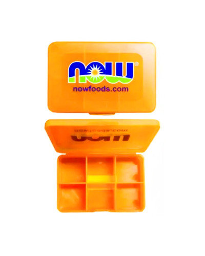 Органайзер для таблеток, таблетниця, Pocket Pack Vitamin Case Small, Now Foods, 6 секцій