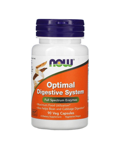 Травні ферменти Optimal Digestive System, Now Foods, 90 Вегетаріанських капсул