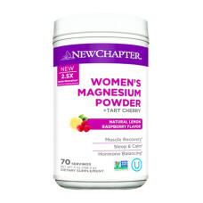 Магниевый порошок для Женщин, лимонно-малиновый вкус, Women's Magnesium Powder, New Chapter, 169,5 гр