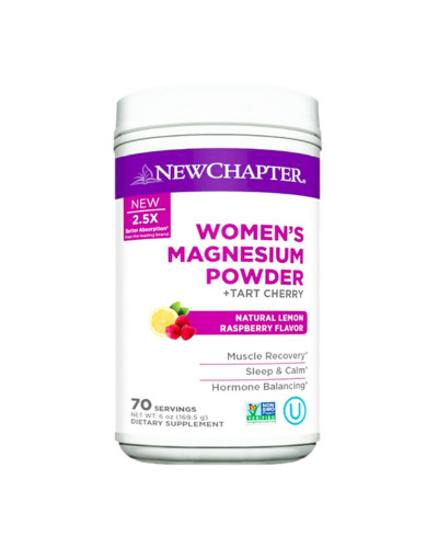 Магнієвий порошок для жінок, лимонно-малиновий смак, Women's Magnesium Powder, New Chapter, 169,5 гр