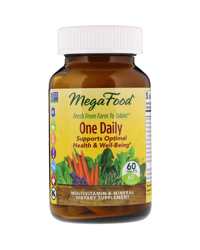 Мультивітаміни One Daily, MegaFood, 60 таблеток