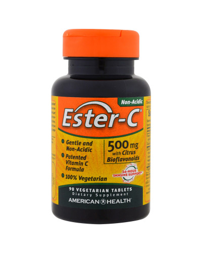 Естер-С з Біофлавоноїдами, Ester-C, American Health, 500 мг, 90 вегетаріанських таблеток