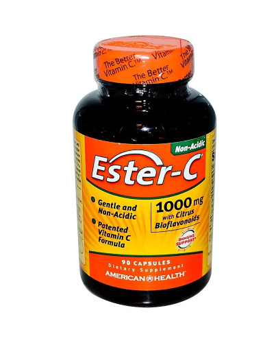 Естер-С з Біфлавоноїдами, Ester-C, American Health, 1000 мг, 90 капсул