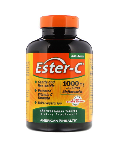 Естер-С з Біфлавоноідамі, Ester-C, American Health, 1000 мг, 180 таблеток