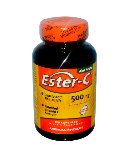 Естер-С, Вітамін С, Ester-C, American Health, 500 мг, 120 капсул