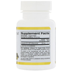 Коэнзим Q10, CoQ10, California Gold Nutrition, 100 мг, 30 вегетарианских капсул