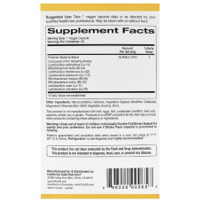УЦЕНКА Пробиотики LactoBif, Probiotics, California Gold Nutrition, 30 млрд КОЕ, 60 овощных капсул (потертая коробка)